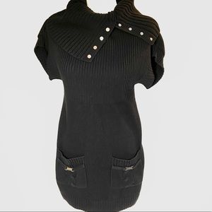 White House Black Market Black knit Sweater Dress